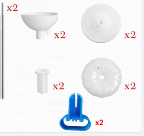 Kit de soporte de columna de globo Juego de 2 piezas, arco de globo de metal de varilla telescópica ajustable de 7 pies, con base, adecuado