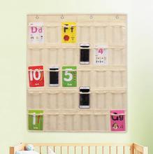 透明款手机收纳袋挂袋存放手机袋挂墙壁式幼儿园接送卡袋积分卡袋