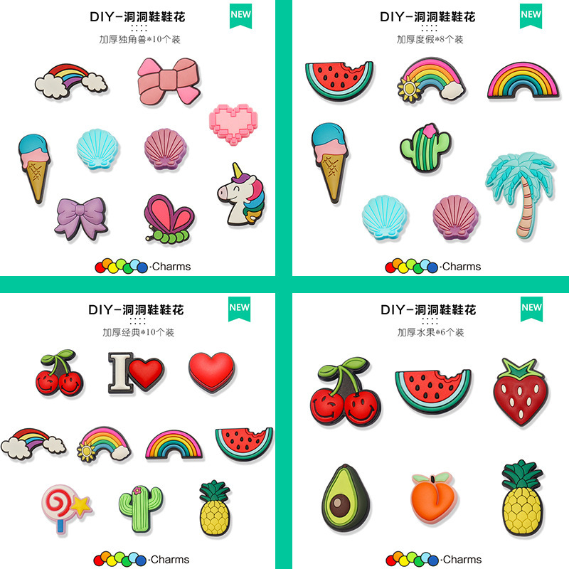 Advanced Sense Thickened Cave Shoes with Shoes Flower Smart Star Buckle Diy Accessories Cartoon Trend Decorative Buckle Shoe Buckle Tide