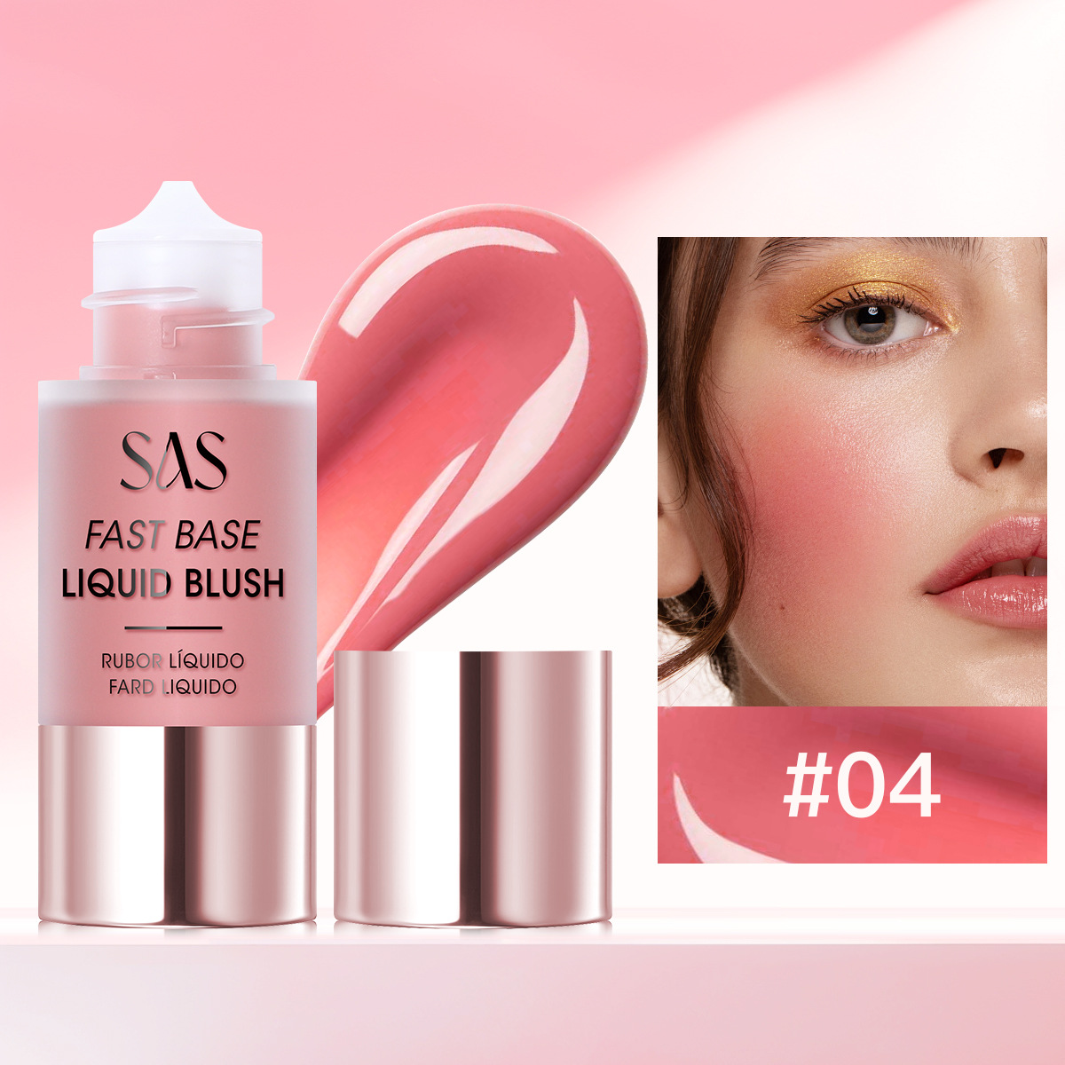 SAS Amazon Cross-border líquido rubor duradero impermeable, reparación, brillo y explosión al por mayor SAC195