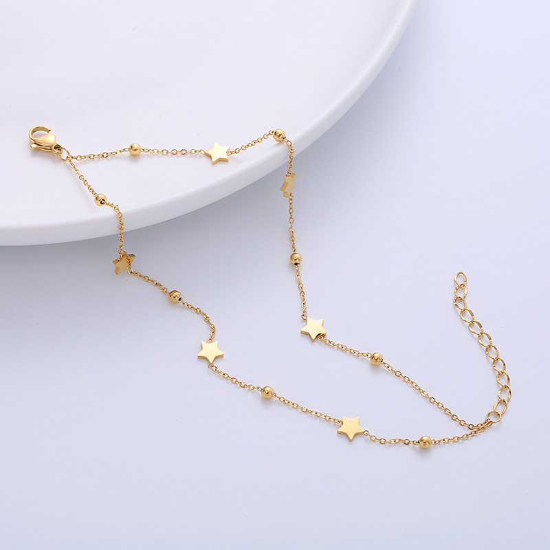 Sweet Star Titanium Steel Bracelets Layered Stainless Steel Bracelets