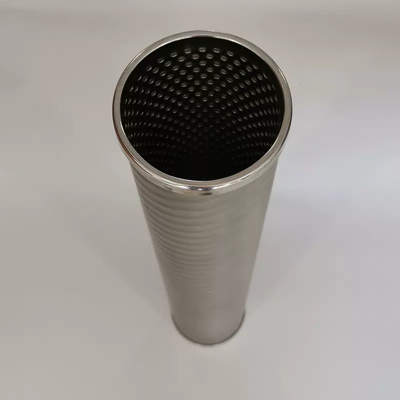 304316L冲孔网筒过滤网不锈钢耐腐蚀圆柱形封口网管圆孔机械滤筒