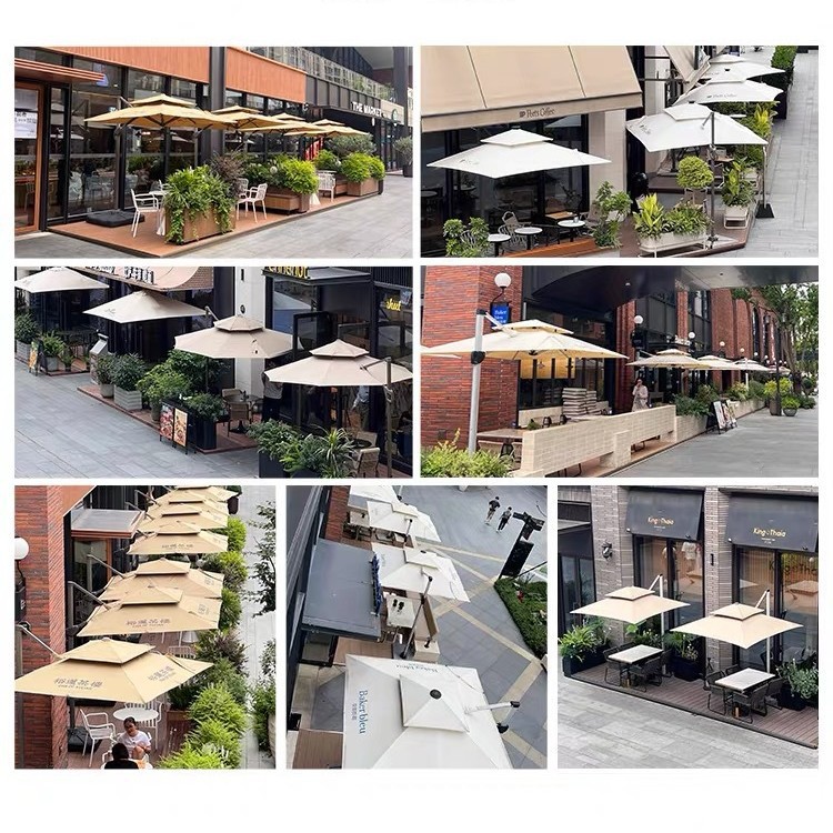 Paraguas al aire libre paraguas de patio paraguas comerciales grandes paraguas de jardín terraza villa al aire libre paraguas romanas image 6