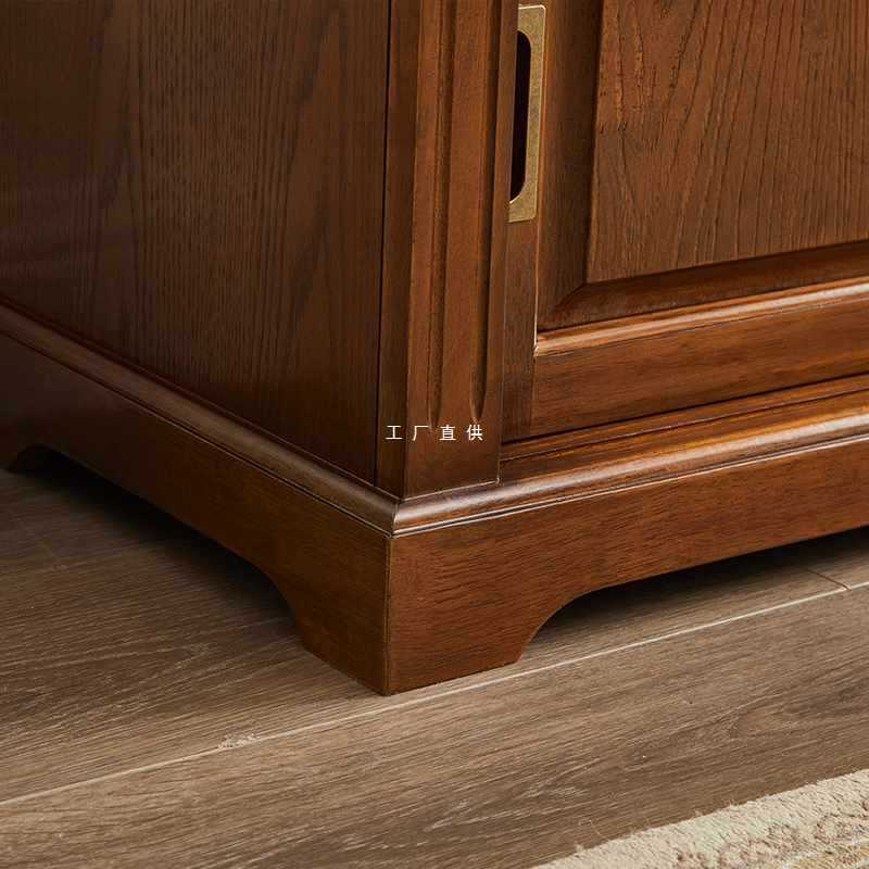 8AX0美式实木换鞋凳家用进门口可坐式鞋柜多功能欧式鞋架小穿鞋凳