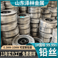 厂家定制电解铅丝 规格多样保险熔断丝铅丝 纯度高1-10mm铅丝批发