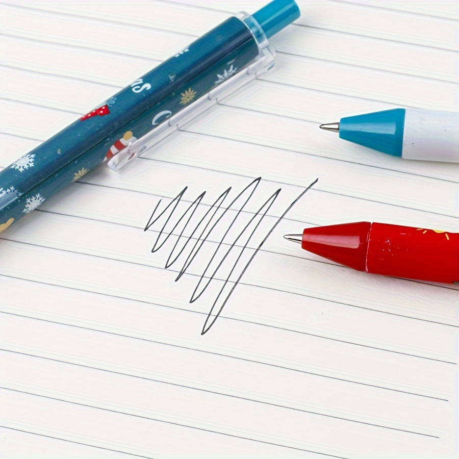 Nuevo bolígrafo de pulsación de Navidad adorable bolígrafo de escritorio de estudiantes de Navidad regalos de escritorio bolígrafo de firma