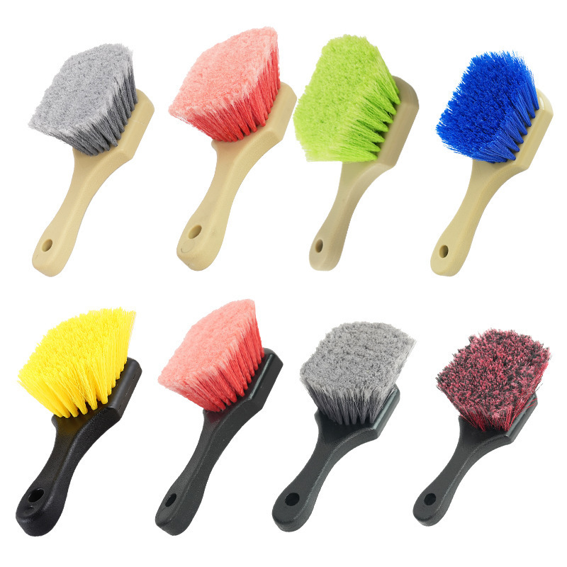 Cross-Border Short-Handle Car Tire Brush Cleaning Brush Short-Handle Brush Tire Wheel Hub Car Wash Brush Wheel Tire Brush