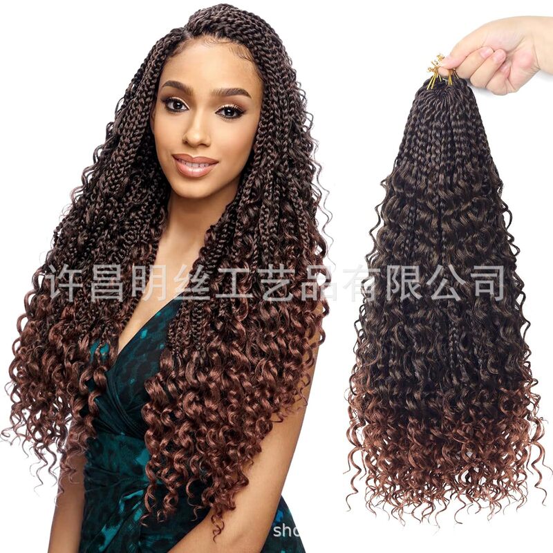 非洲热销三股飞子Box Braids braids crochet hair 三股辫钩针发|undefined