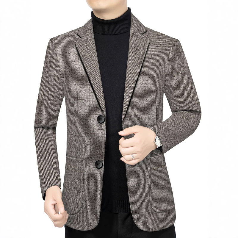 2025 New Autum Style Handsome Young and Middle-Aged Men's Business Casual Suits Men's Jackets Suit Tops Single Suits