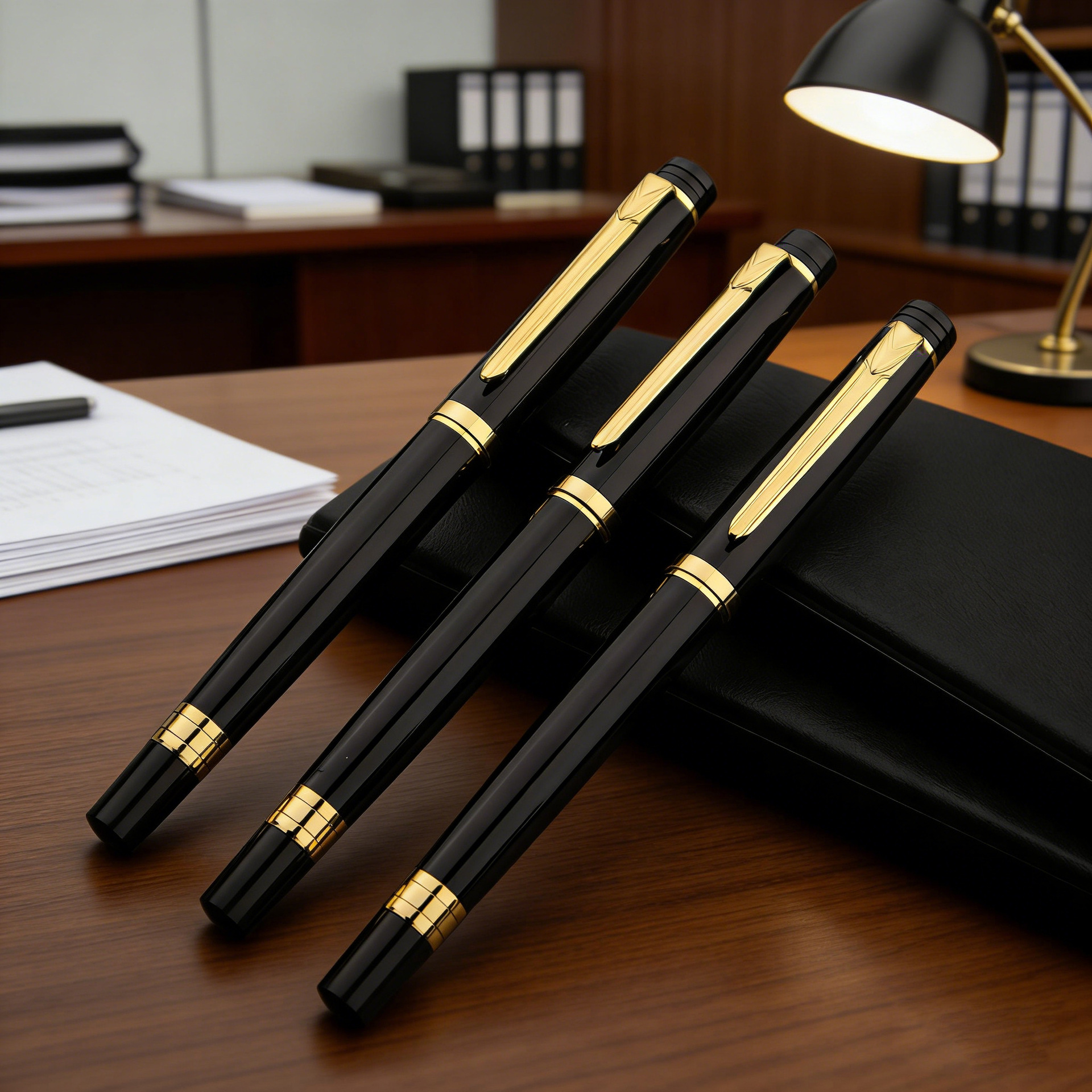 Textured Metal Signature Pen, Business Pen, a Good Office Companion, Writes Smoothly and Shows Off a Professional Look