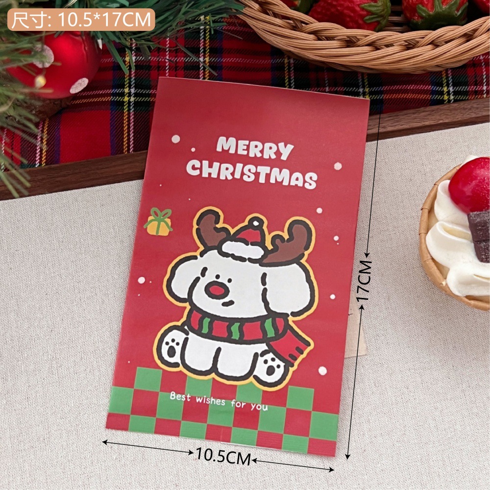 Tengyi original de Navidad bolsa de película de papel de Navidad bolsas de regalo bolsas de bocadillos horneado bolsas de embalaje selladas bolsa de almacenamiento lote