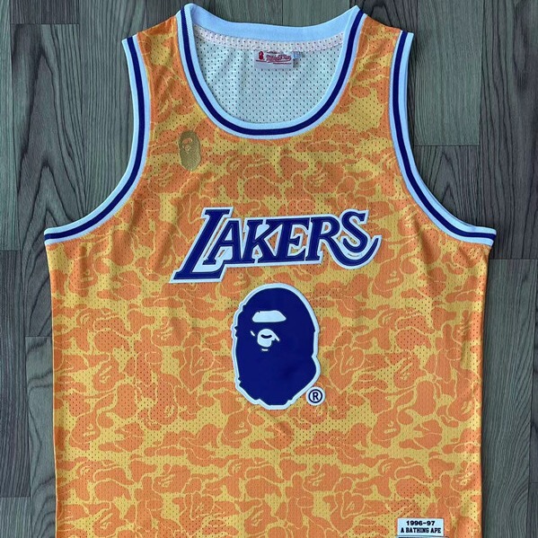 Summer Vest Cross-border Lakers Anyi Monkey No.93 Embroidered Jersey Basketball Suit Men's Sports Outdoor Vest
