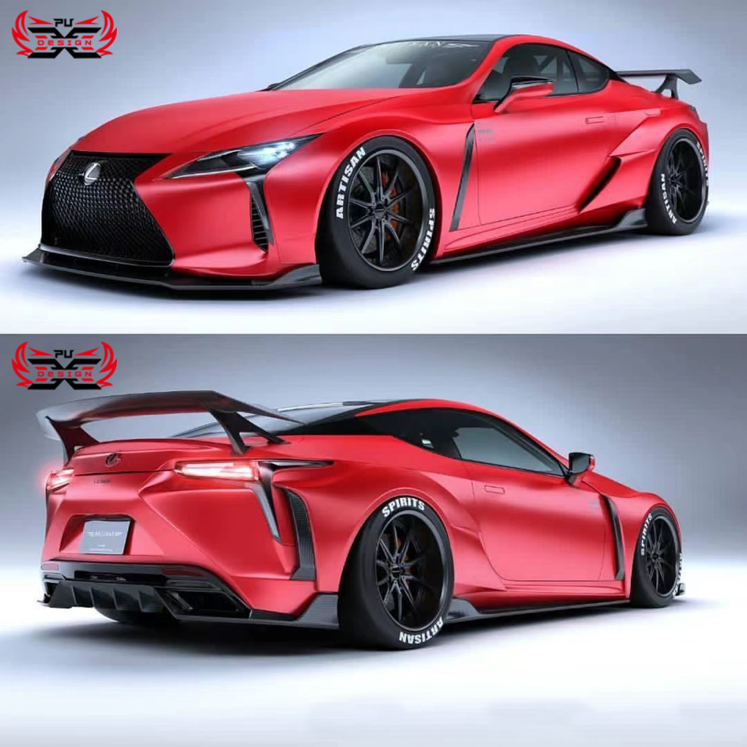 Suitable for Lexus Lc500 Front Bumper Modification Art Style Diffuser Front Lip Dry Carbon Fiber Spoiler