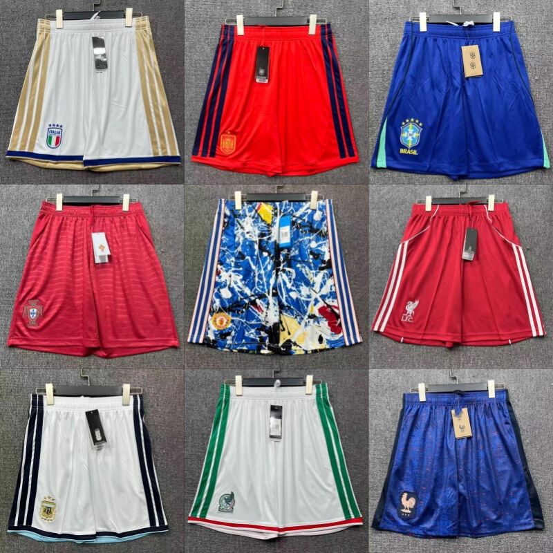 2627 Series National Team Club Hot-Selling Football Shorts, Casual Shorts, Summer Loose-Fitting Sports Quick-Drying Shorts