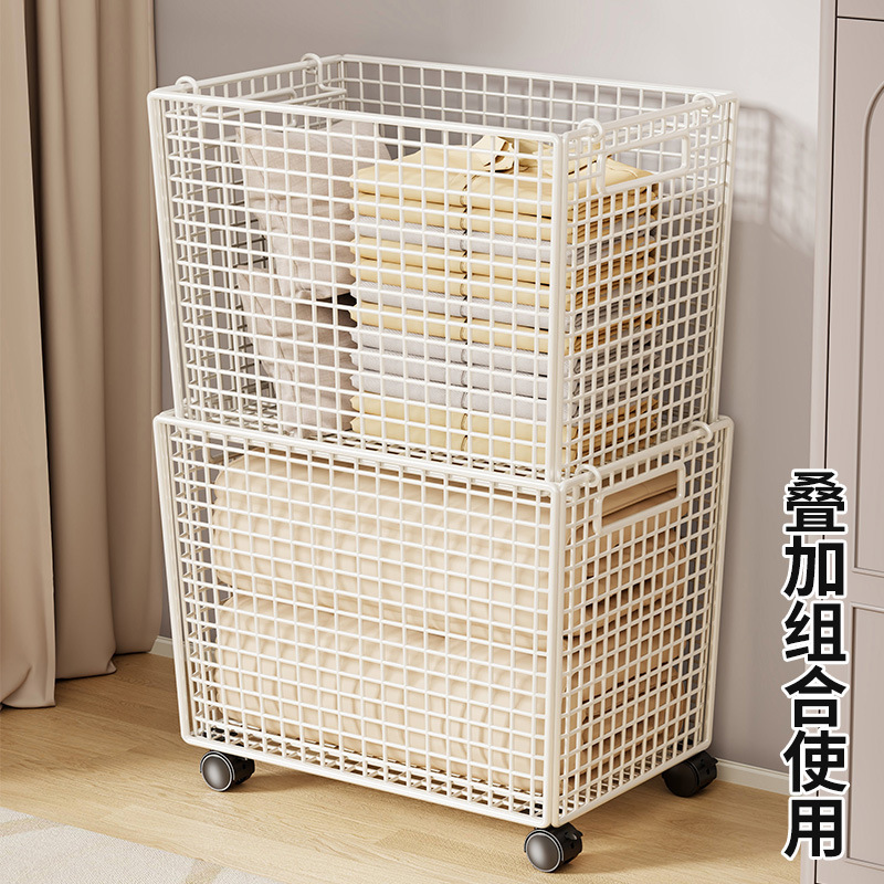 家用玩具枪收纳筐大容量多功能落地小推车玩具棍棒水枪夹缝储物架|undefined