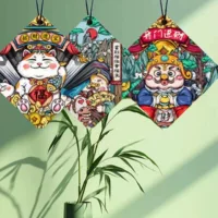 Guochao ароматные кусочки пользовательские автомобильные ароматы долговечны, высококачественные ароматические кусочки для автомобилей высокого класса