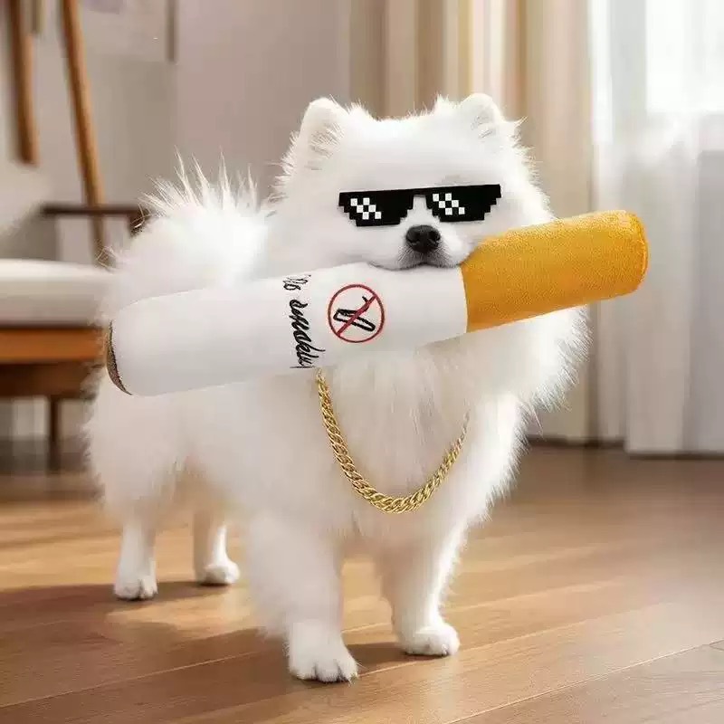Plush sounding cigarette
