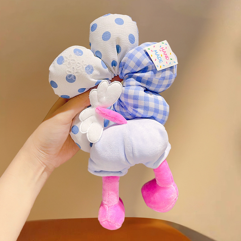 Mickey culo, lunares, flores, círculos para el cabello del intestino grueso, linda cabeza de bola, cabello de placa de dibujos animados, tocado de sentido avanzado, cuerda para la cabeza de felpa