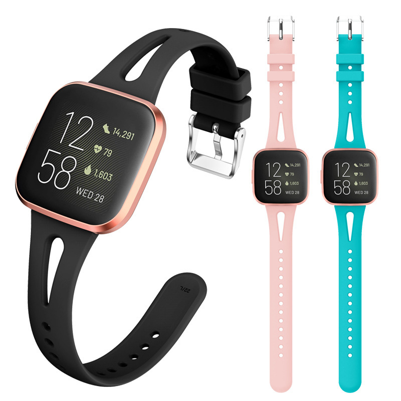 For Fitbit Versa2 Slimming Silicone Strap Versa liteV Small Waist Sport Replacement Strap