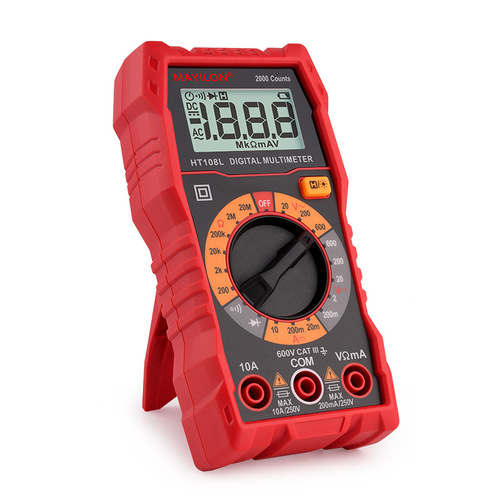 Multifunctional digital multimeter with high precision, intelligent overheat protection, and portable design, model HT108/L