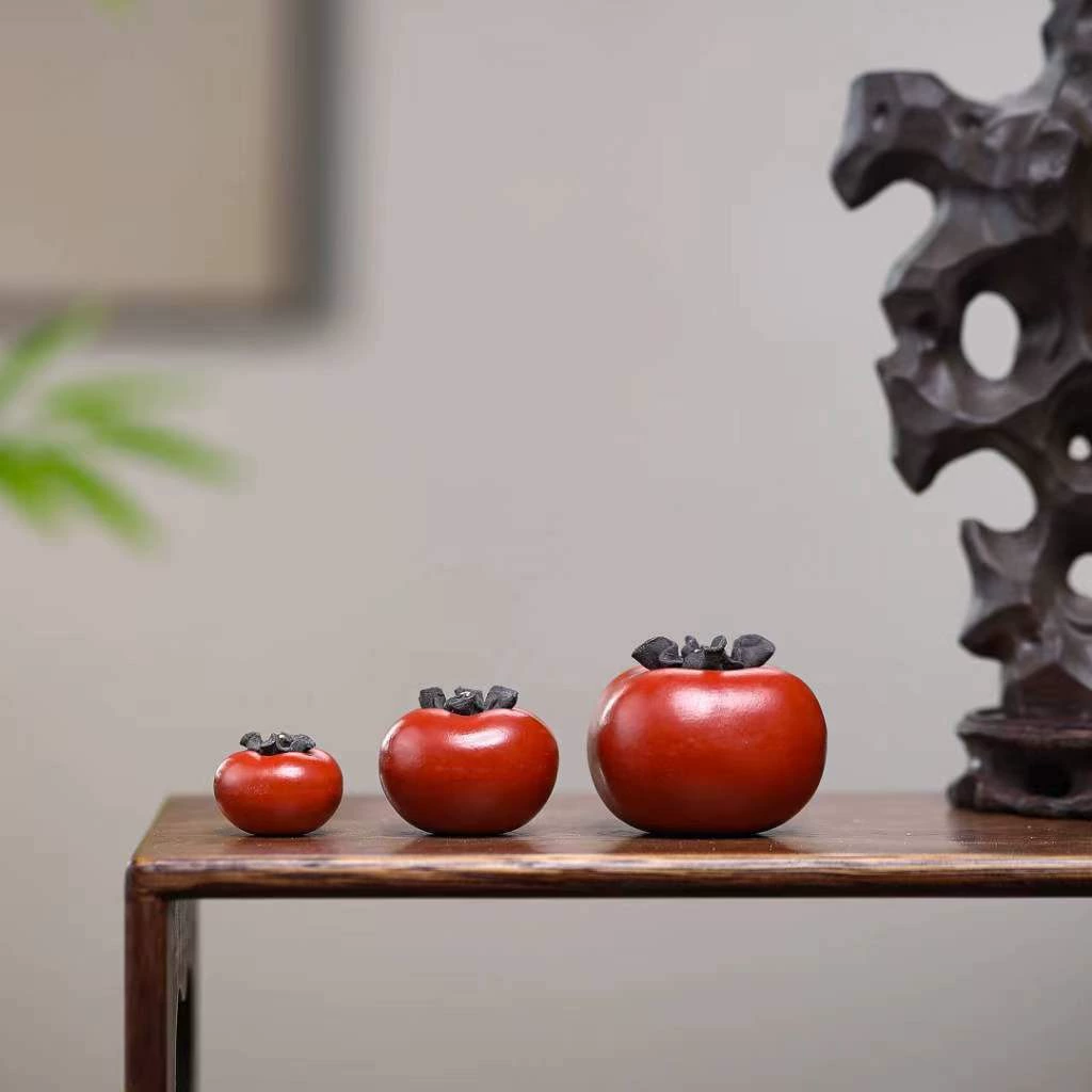 Фарфоровая чайная фигурка из исинской глины: persimmon tea pet, творческая игровая чайная табличка, чайный стол, чайный набор, декоративная фигура, оптовая продажа
