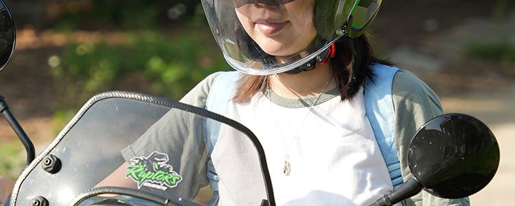 Rsv Motorcycle Helmet Men's No. 1 Women's Three-Quarter Helmet Electric Motorcycle Half Helmet Double Mirror Universal for All Seasons