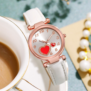 South Korea Ins Style Retro Love Watch Women's Niche Simple All-Match Mini Elegant Student Artistic Fashion Women's Watch
