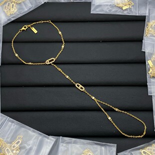 (Cross-border trading), sophisticated geometric accessory, brand fashionable chain, micro incrustation, light luxury style 2