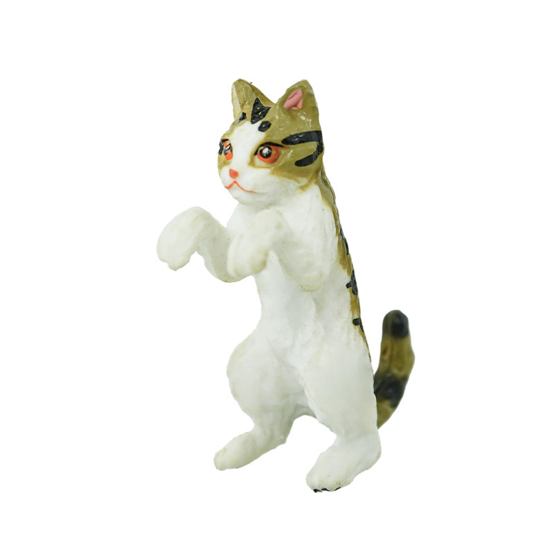 Mini decoración de gatitos, lindo pequeño, pequeño, gato, creativo, animalito, paisajismo, acuario, Suzhou al por mayor