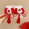Children's hairgrip with bow, cute hair accessory, hairpins, Chinese style