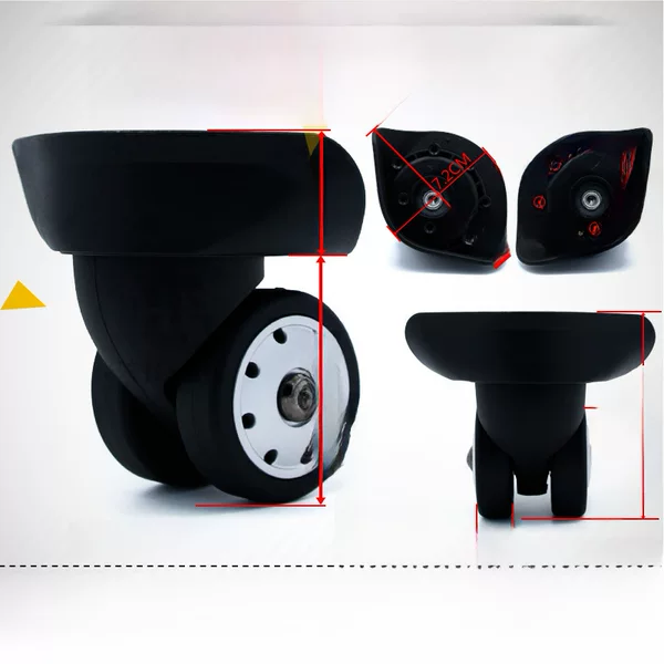 A88 Porous Wheel Trolley Case Wheel Suitcase Caster Luggage Bag Accessories Universal Wheel Caster