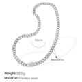 XL105S Silver Necklace