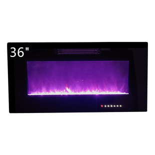 Hot sale European and American 36 inch household embedded fireplace wall-mounted ultra-thin 8-hour timing electronic heating electric fireplace