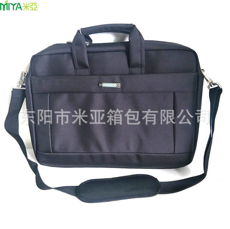 Simple Solid Color New Business Office Conference Bag Nylon Shoulder Shockproof 15.6 Laptop Bag