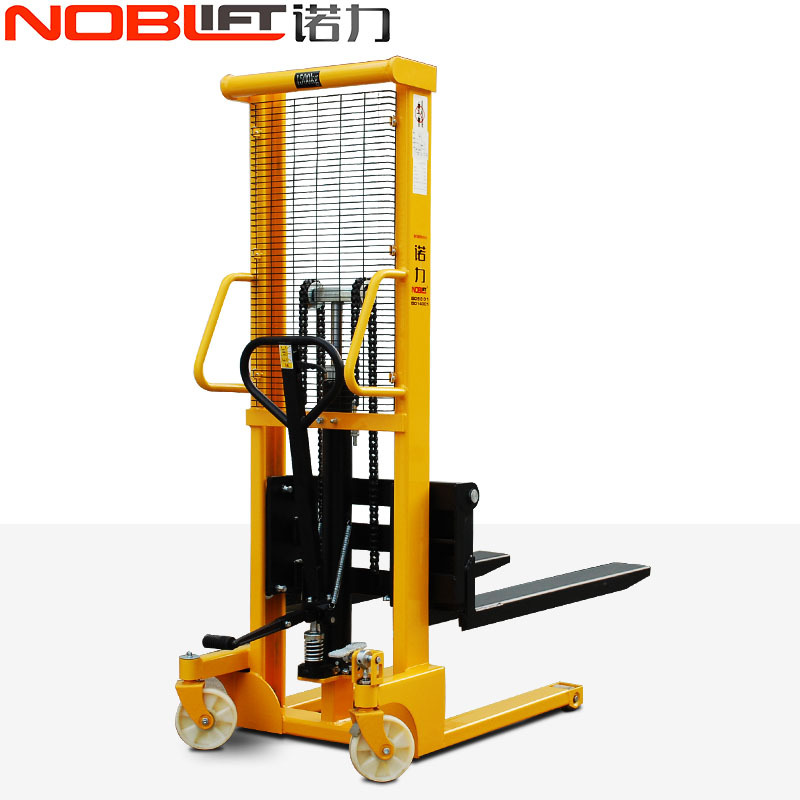 诺力手动液压堆高车堆垛车升降叉车1吨1.5吨装卸搬运升高车装卸车