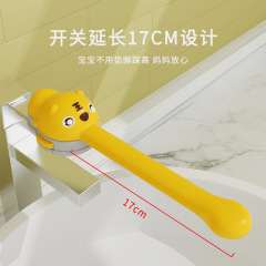Extension of cartoon silicone tiger water faucet for children, universal baby handwashing lengthener, wholesale