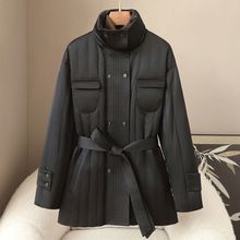 少量服饰2025海宁冬季新款90白鹅绒羽绒服女式休闲中长款保暖外套