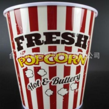 【美国热销】专业生产外销欧美食品级精美爆米花杯 塑料