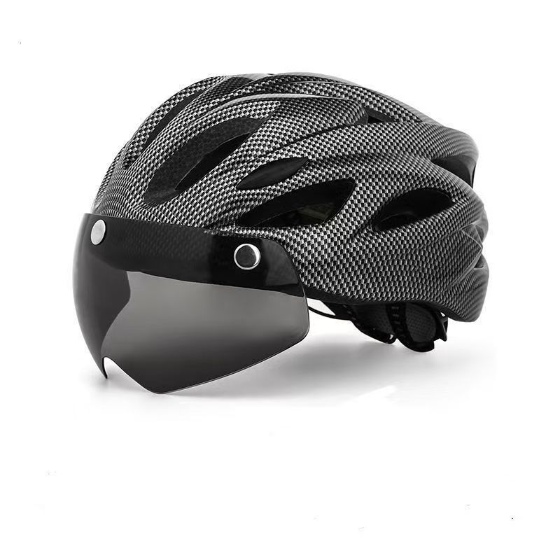 工場卸売自転車マウンテンバイクロードバイク新しいサイクリングヘルメット磁気ゴーグル一体成型ヘルメットテールライト|undefined