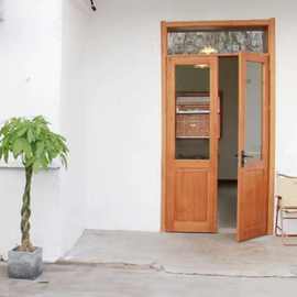 新中式老榆木室内门窗民宿室内单开门推拉门卧室门套装