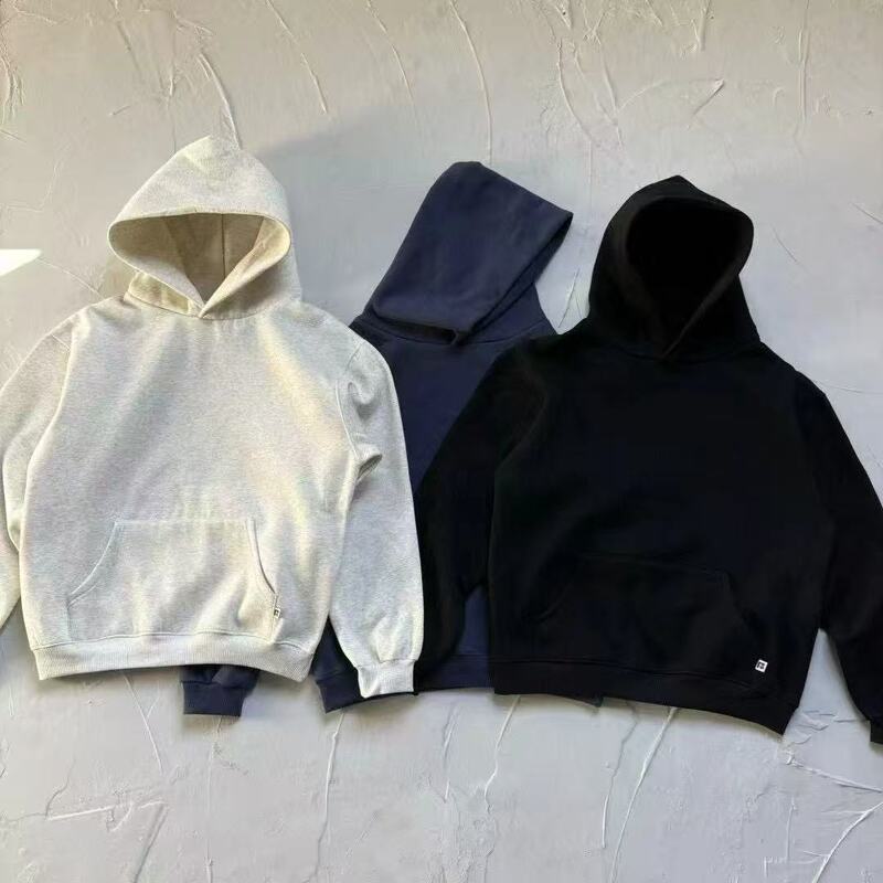 Cross-Border Export Vintage 90S Russell Three-Color Hooded Sweatshirt Everyday Versatile Clenanfit Style Men Cross-Border Export Vintage 90S Russell Three-Color Hooded Sweatshirt Everyday Versatile Clenanfit Style Men