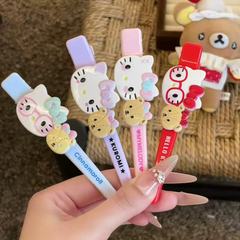 眼镜小熊kt可爱kitty鸭嘴少女可爱卡通发夹大号侧边刘海夹夹子