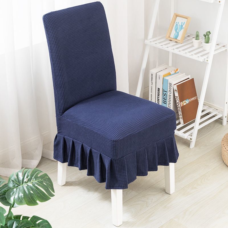 Nueva cubierta de silla de comedor elástica general, cubierta de silla de comedor gruesa, cubierta de taburete, cubierta de silla de cojín, conjunto de respaldo integrado
