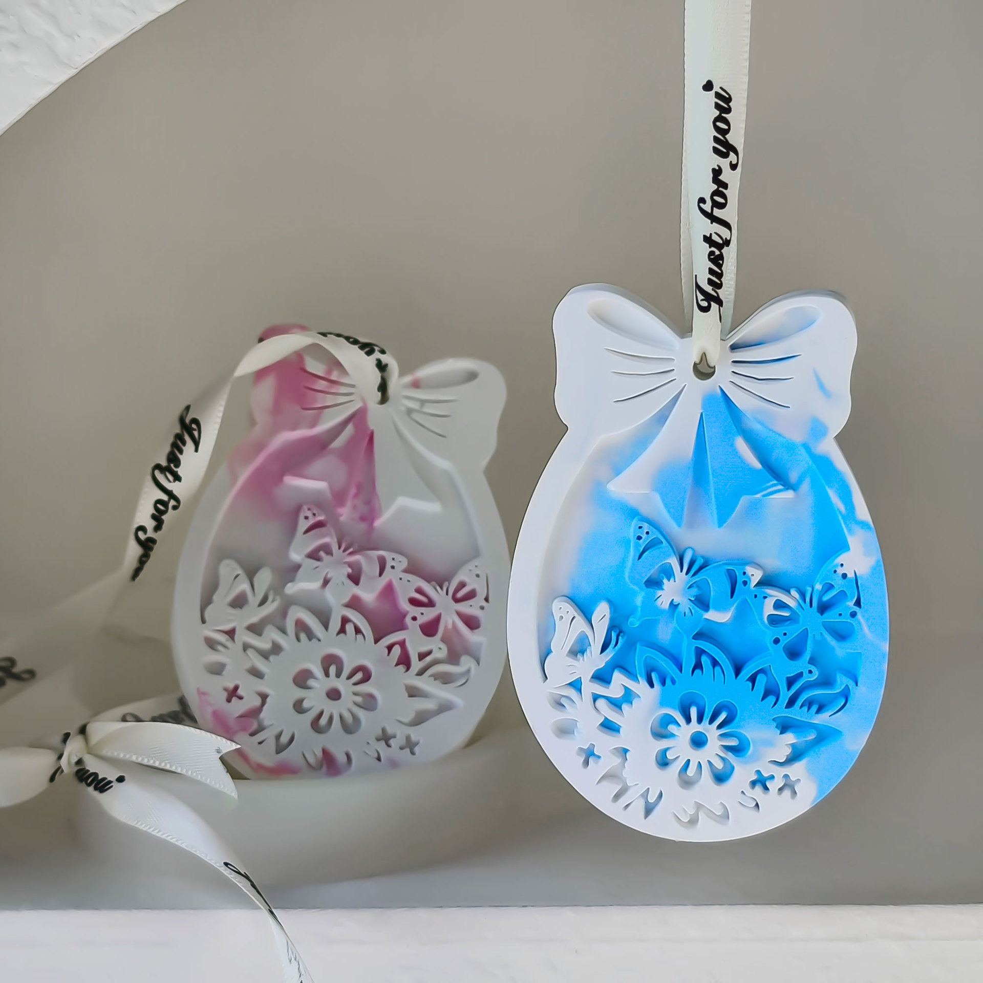 Jiahui conejo de Pascua tira magnética silicona molde diy huevo fragancia expandir piedra tira magnética decoración