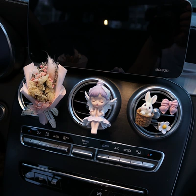perfume fragrance car interior supplies — Other Automotive Interior Supplies - ballet-girl-purple-bunny-pink-bouquet