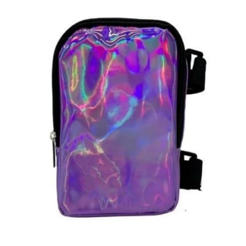 Amazon Cross-Border Best-Selling New Holographic Thigh Bag Women's Leg Strap Outdoor Waist Bag Carnival Hiking Waist