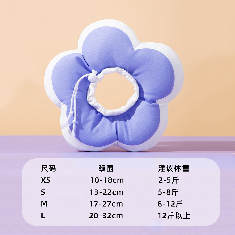 Nueva caricatura de mascotas Elizabeth Circle gato castrado posoperatorio casco perro anti-mordedura, anti-lamido y anti-rasguño suministros para gatos