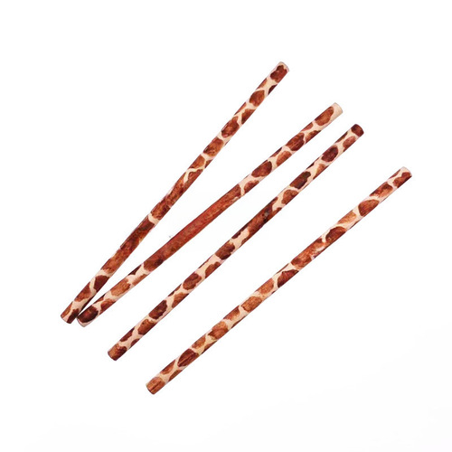 Hand-painted Animal Pattern Natural Wood Round Pencil, Bulk HB Student and Children's Calligraphy Pencil - Aomori Takezaki
