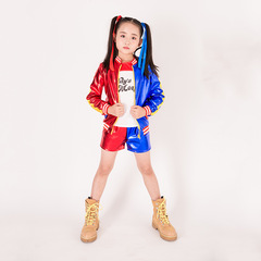 Harley Quinn Suicide Squad Joker Girl Child Embroidered Full Costume