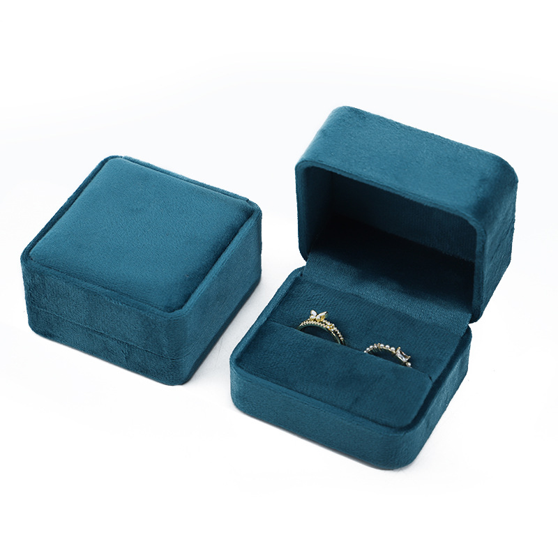 Caja de joyería de franela redondeada caja de collar pendientes anillo pulsera colgante caja de pulsera joyería anillo caja de embalaje image 6